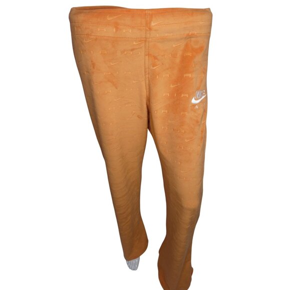 Nike‎ Women's Velour 2PC Track Suit Set Orange Size - M-Jacket/L-Pants - Picture 7 of 9